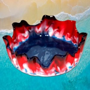 Shell Bowl (Red-White-Blue)