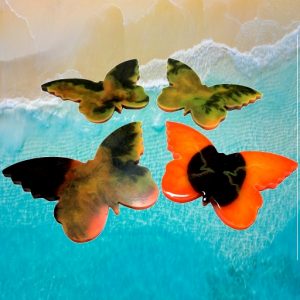 Coasters Set of 4 (Butterflies-Multicolor)