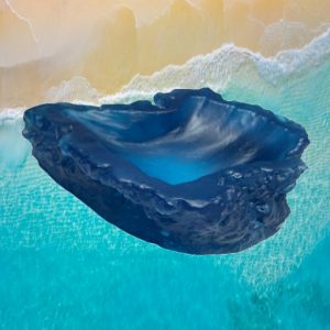 Ocean Wave Tray (Deep Sea Blue #1)