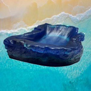 Ocean Wave Tray (Deep Sea Blue #2)