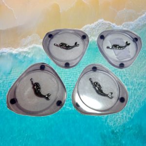 Coasters Set of 4 (Mermaids-Purple)
