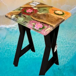 River End Table (#2) Lilly Theme