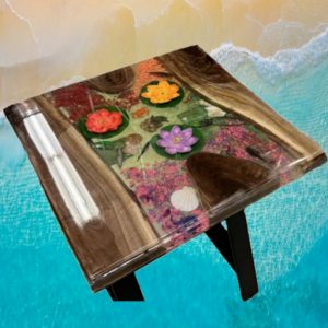 River End Table (#1) Lilly Theme