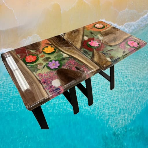 River End Table (#1) Lilly Theme - Image 2