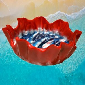 Shell Bowl (Red-White-Blue) (#2)